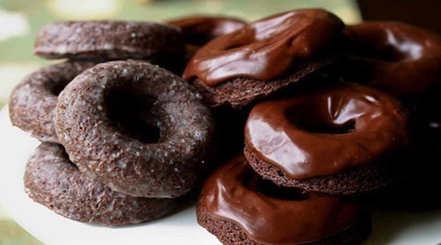 Glazed Chocolate Donuts