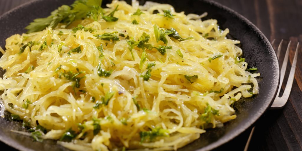 Spaghetti Squash Recipe with Garlic Butter