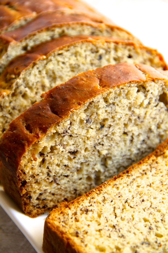 Banana Bread with honey and applesauce instead of sugar & oil