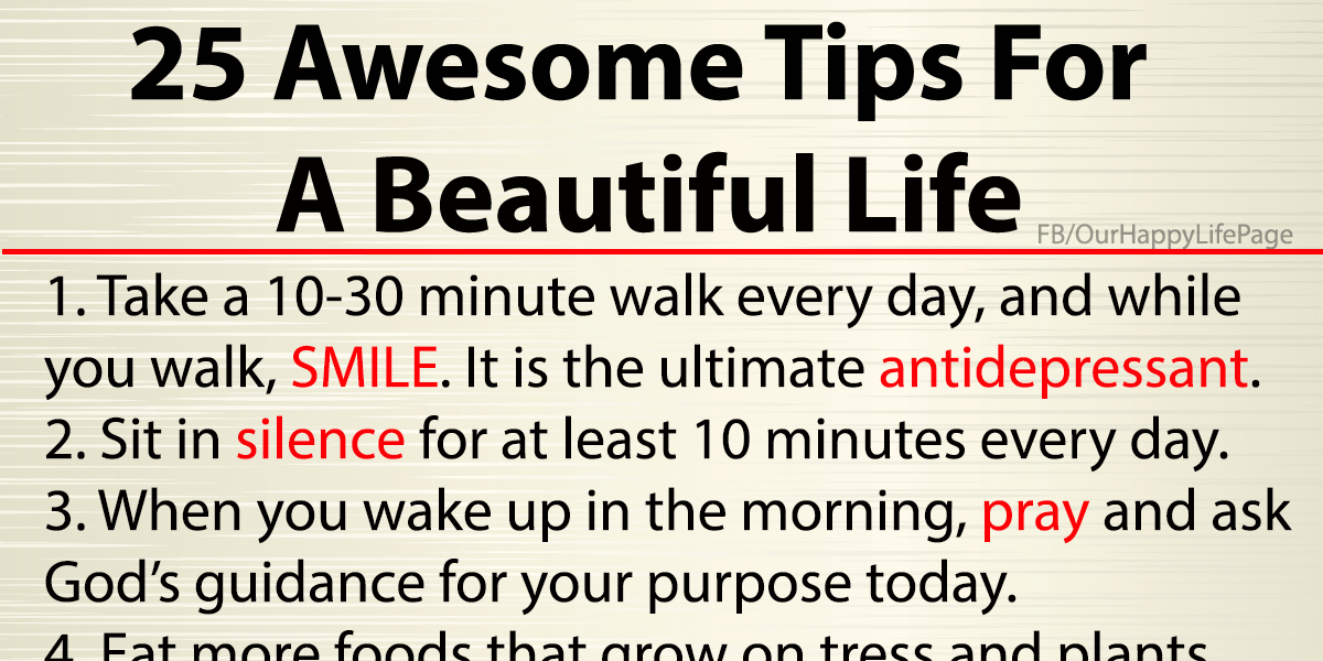 Tips For A Beautiful Life 78