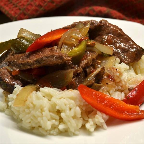 Slow Cooker Pepper Steak